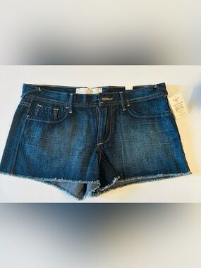 Dark Wash Denim Cutoff Shorts